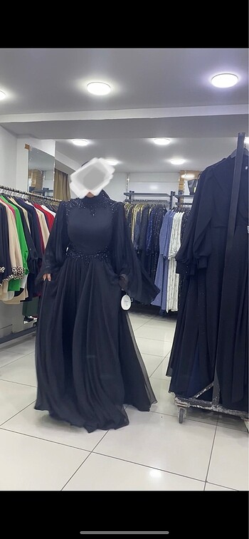 46 Beden siyah Renk PELERİN MODEL SİYAH TESETTÜR ELBİSE