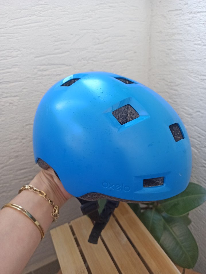 Mavi Biker Stil Plastik Kask oxelo xs beden - Görsel 3