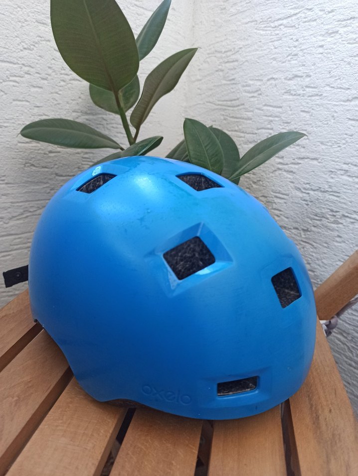 Mavi Biker Stil Plastik Kask oxelo xs beden - Görsel 4