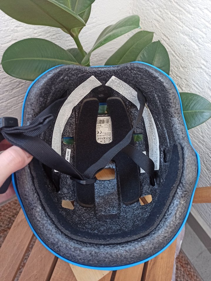 Mavi Biker Stil Plastik Kask oxelo xs beden - Görsel 5