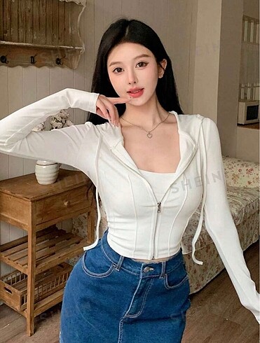 shein crop hırka