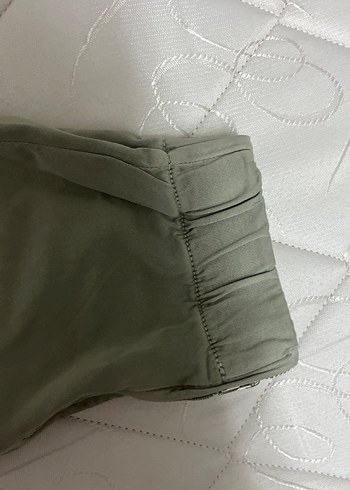 Gri Kadın Fermuarlı Rahat Kesim Pantolon - Görsel 6