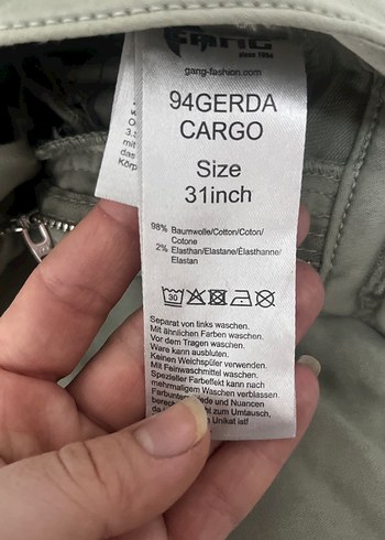 Gri Kadın Fermuarlı Rahat Kesim Pantolon - Görsel 4