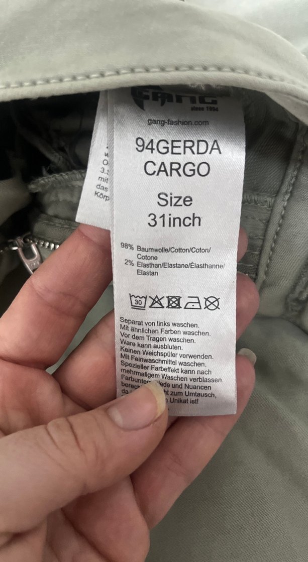 Gri Kadın Fermuarlı Rahat Kesim Pantolon - Görsel 4