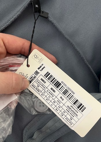 Gri Beli Kemerli Rahat Kumaş Kadın Pantolon - Görsel 2