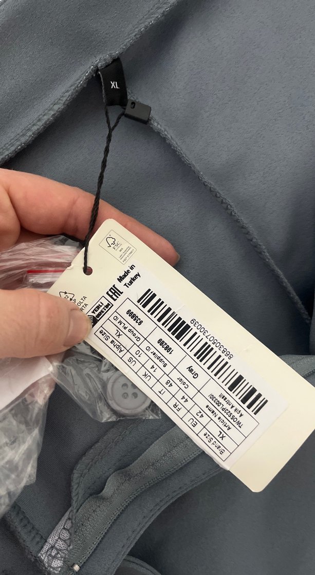 Gri Beli Kemerli Rahat Kumaş Kadın Pantolon - Görsel 2