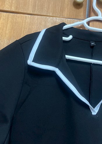 Uzun Kollu V Yaka Kadın Triko Elbise - Görsel 3