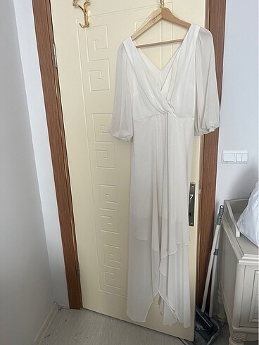 Beyaz Çekim elbisesi - Görsel 2