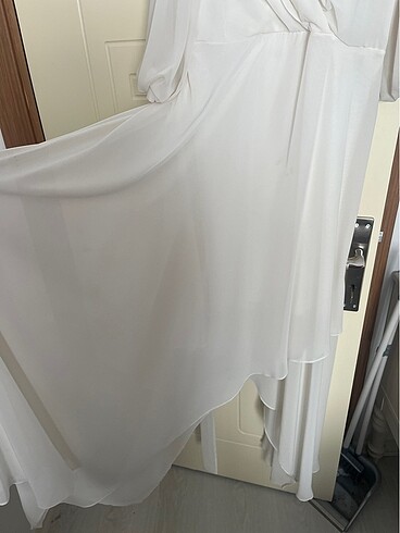 Beyaz Çekim elbisesi - Görsel 3