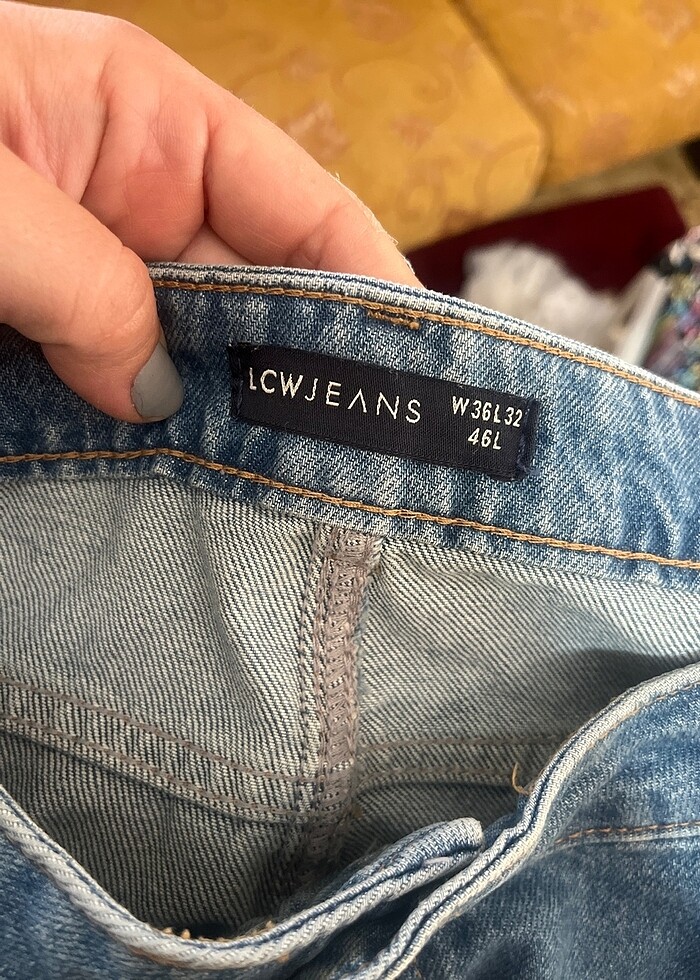 Büyük beden bol paça pantolon - Görsel 2