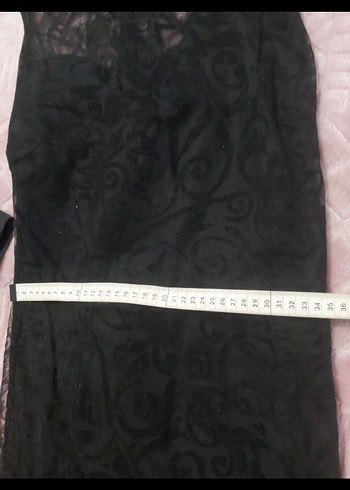 Kadife güpürlü balık abiye - Görsel 4