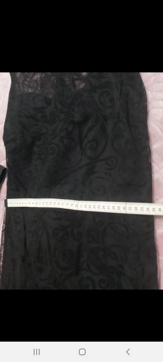 Kadife güpürlü balık abiye - Görsel 4