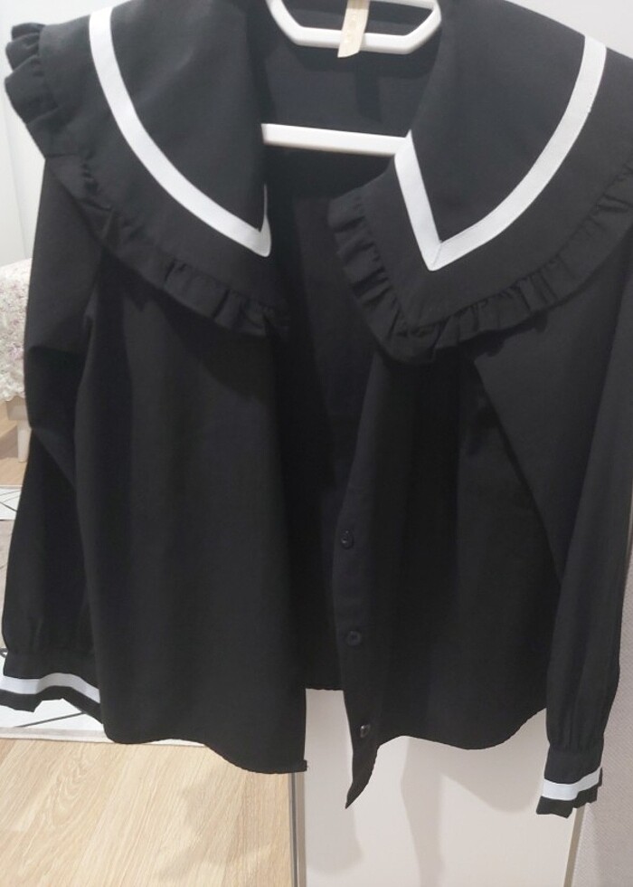 Bebe yaka vintage gömlek  - Görsel 3