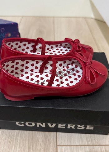 Kız Çocuk Kırmızı Fiyonk Detaylı Babet - Görsel 2