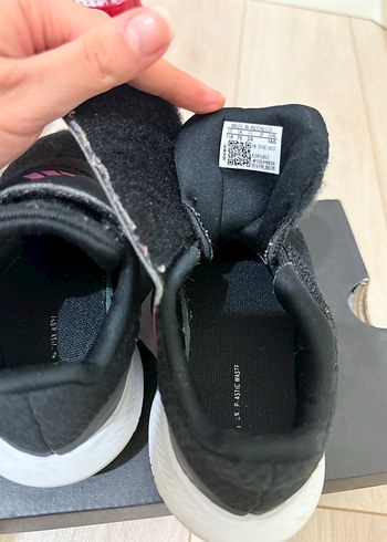 Kız Çocuk Siyah Pembe Baskılı Spor Ayakkabı - Görsel 4