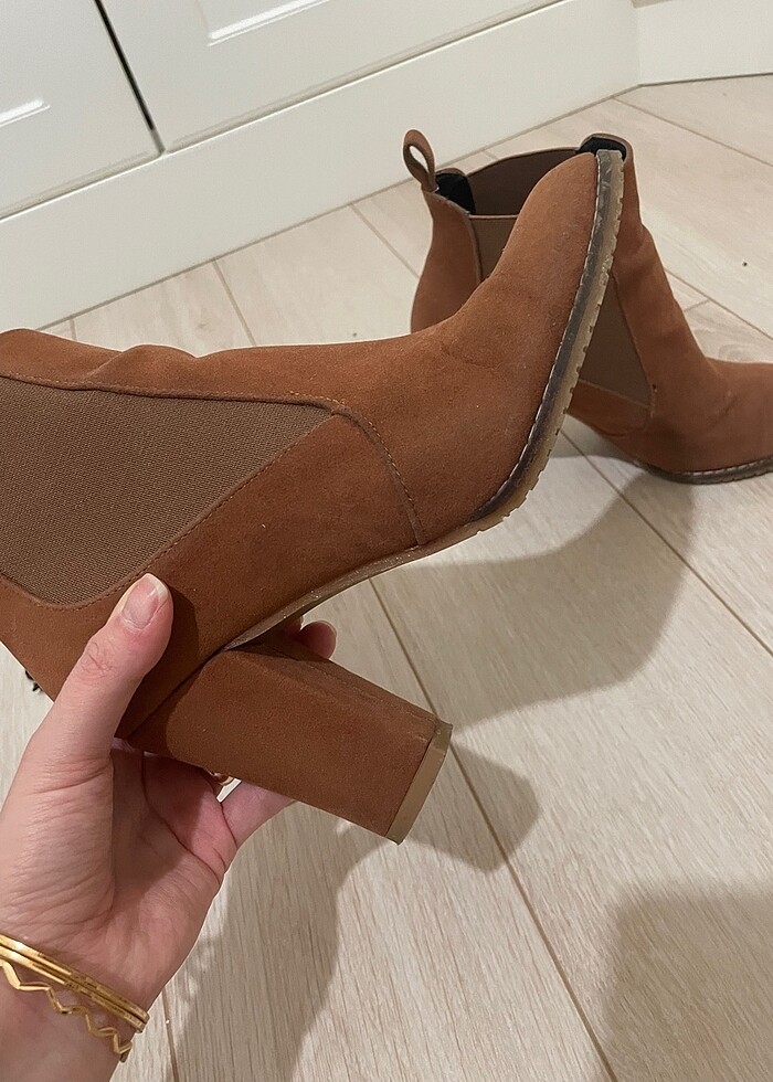 Kadın süet bot - Görsel 3