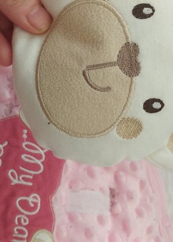 Pembe Peluş Bebek Battaniyesi - My Dear Mommy - Görsel 5