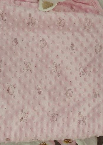 Pembe Peluş Bebek Battaniyesi - My Dear Mommy - Görsel 6