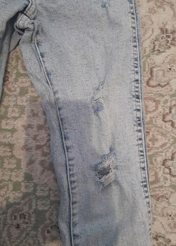 Gri Batik Desenli Bol Kesim Kız cocuk Jean - Görsel 3