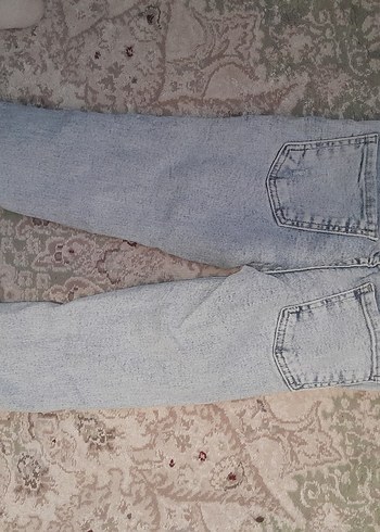 Gri Batik Desenli Bol Kesim Kız cocuk Jean - Görsel 7