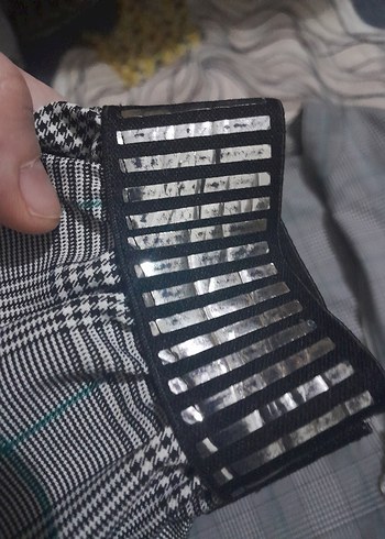 Gri Midi Hamile Ceket Fermuarlı - Görsel 5