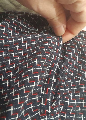 Kadın Gri Düğmeli Pamuklu Rahat Pantolon - Görsel 4