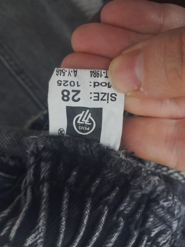 Gri Bol Kesim Midi Kot Pantolon - Görsel 5