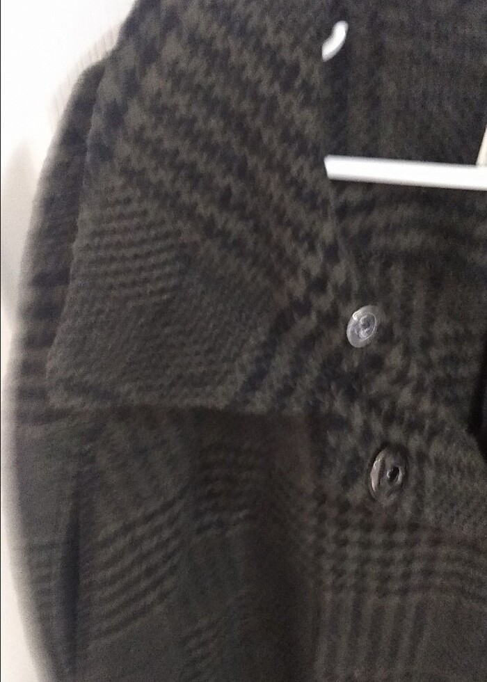 Kadın peluş detaylı panço  - Görsel 4