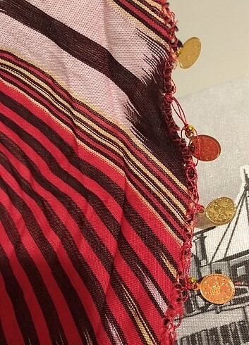 Kadın etnik desen fular - Görsel 2