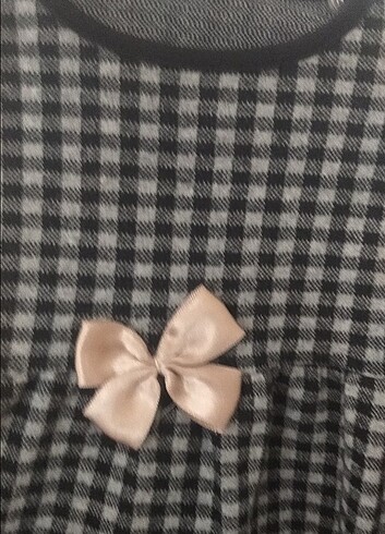 Kız çocuk ekose elbise 4-5 yaş  - Görsel 3