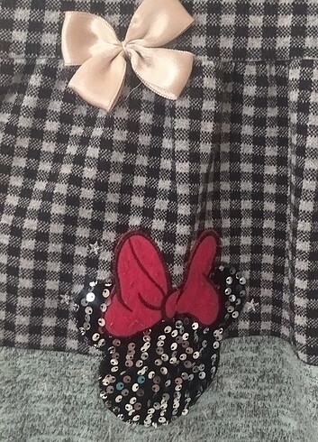 Kız çocuk ekose elbise 4-5 yaş  - Görsel 4
