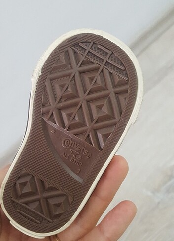19 Beden Erkek bebek kahverengi süet converse