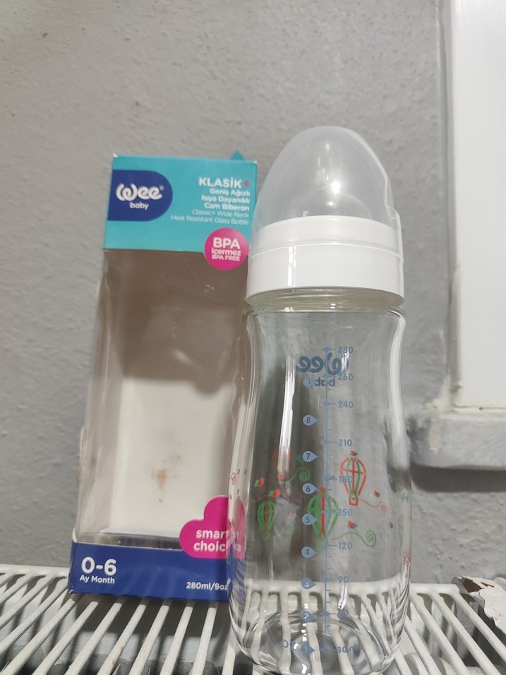 Wee Baby Klasik Cam Biberon 0-6 Ay - Görsel 4