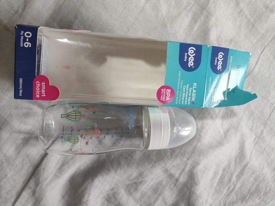 Wee Baby Klasik Cam Biberon 0-6 Ay - Görsel 3