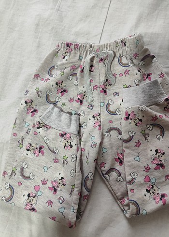 Kız Çocuk Gri Baskılı Rahat Eşofman Altı - Görsel 3