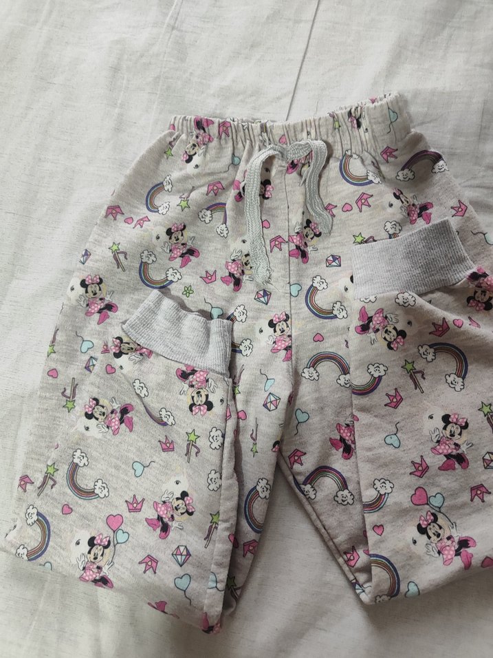 Kız Çocuk Gri Baskılı Rahat Eşofman Altı - Görsel 3