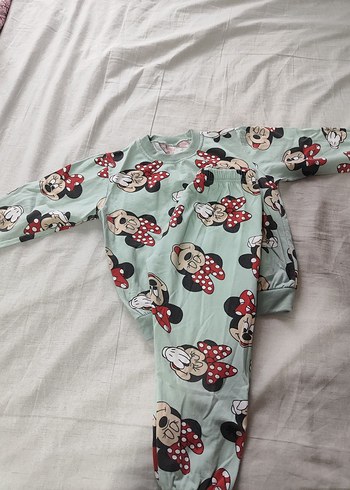 Renkli Minnie Mouse Desenli Kız Eşofman Takımı - Görsel 7