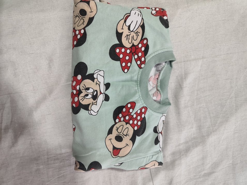 Renkli Minnie Mouse Desenli Kız Eşofman Takımı - Görsel 5