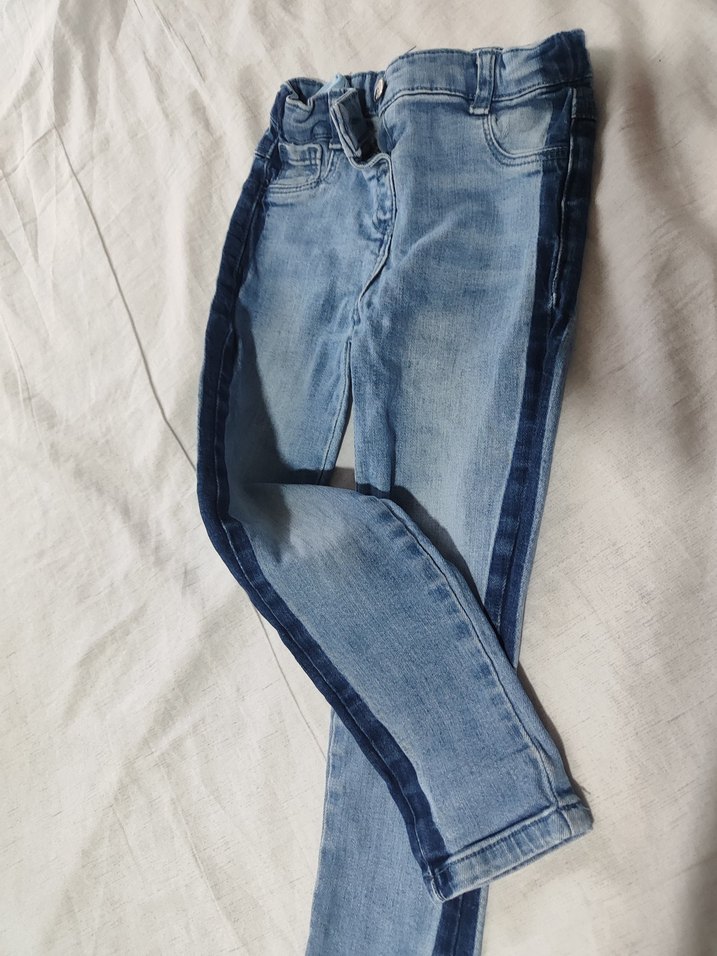 kız Çocuk Gri Regular Fit Kot Pantolon - Görsel 4