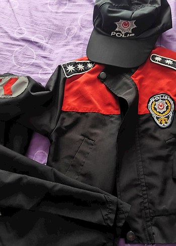 Gri Biker Çocuk Takımı, Düğmeli, Baskılı - Görsel 2