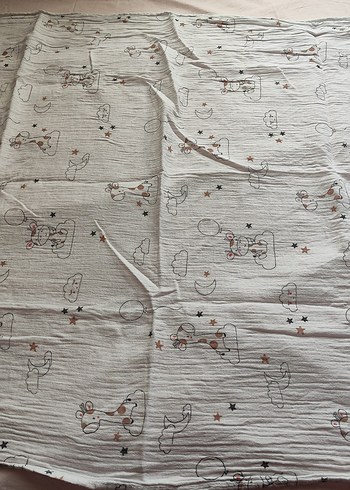 Gri Keten Çocuk Battaniyesi - Görsel 4