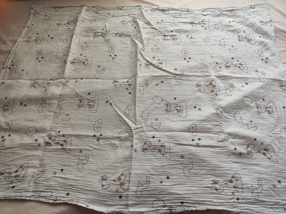 Gri Keten Çocuk Battaniyesi - Görsel 4