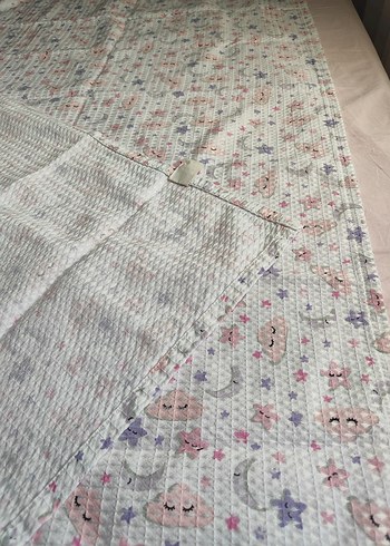 Bohem Gri Soyut Desenli pike - Görsel 2