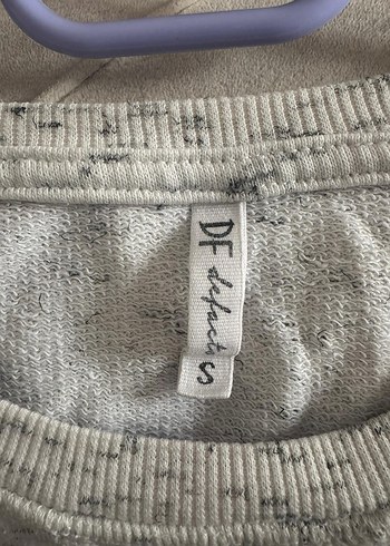 Gri Triko Midi Elbise, Uzun Kollu, Bol Kesim - Görsel 3