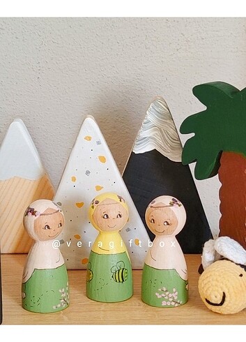 Tesettür başımızın tacı Ahşap Bebek 