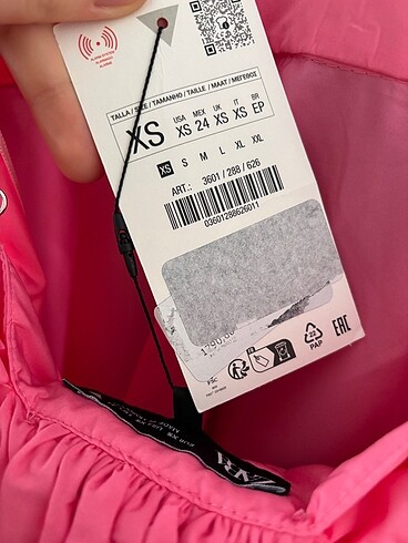 xs Beden zara elbise xs