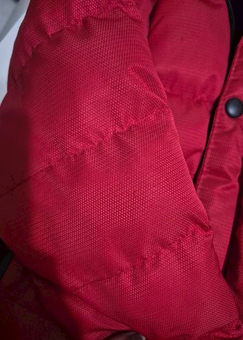 Kırmızı  kışlık kaban - Görsel 3