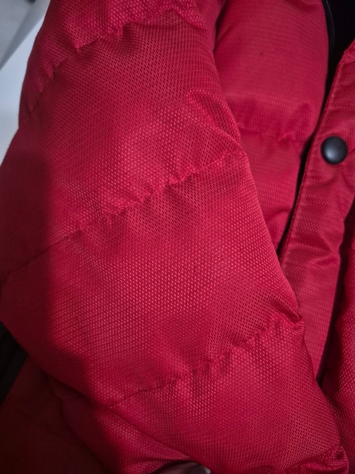 Kırmızı  kışlık kaban - Görsel 3