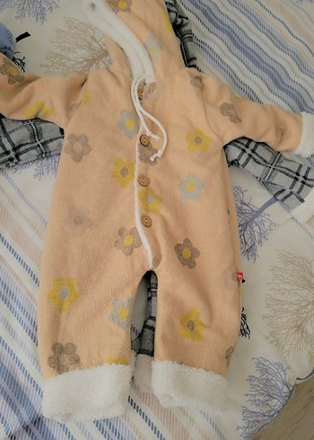 Gri Ekose Bebek Polar Tulumu 6 9 ay 9 12 ay ikisinin fiyatıdır - Görsel 3