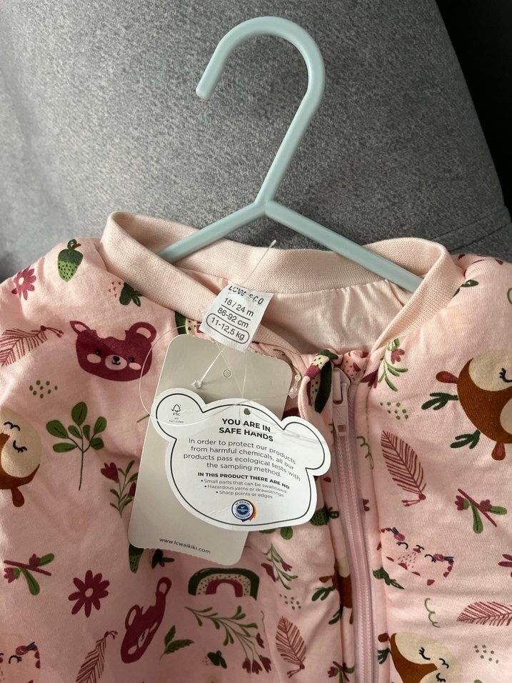 Pembe Desenli Kız Bebek Tulum - Görsel 2